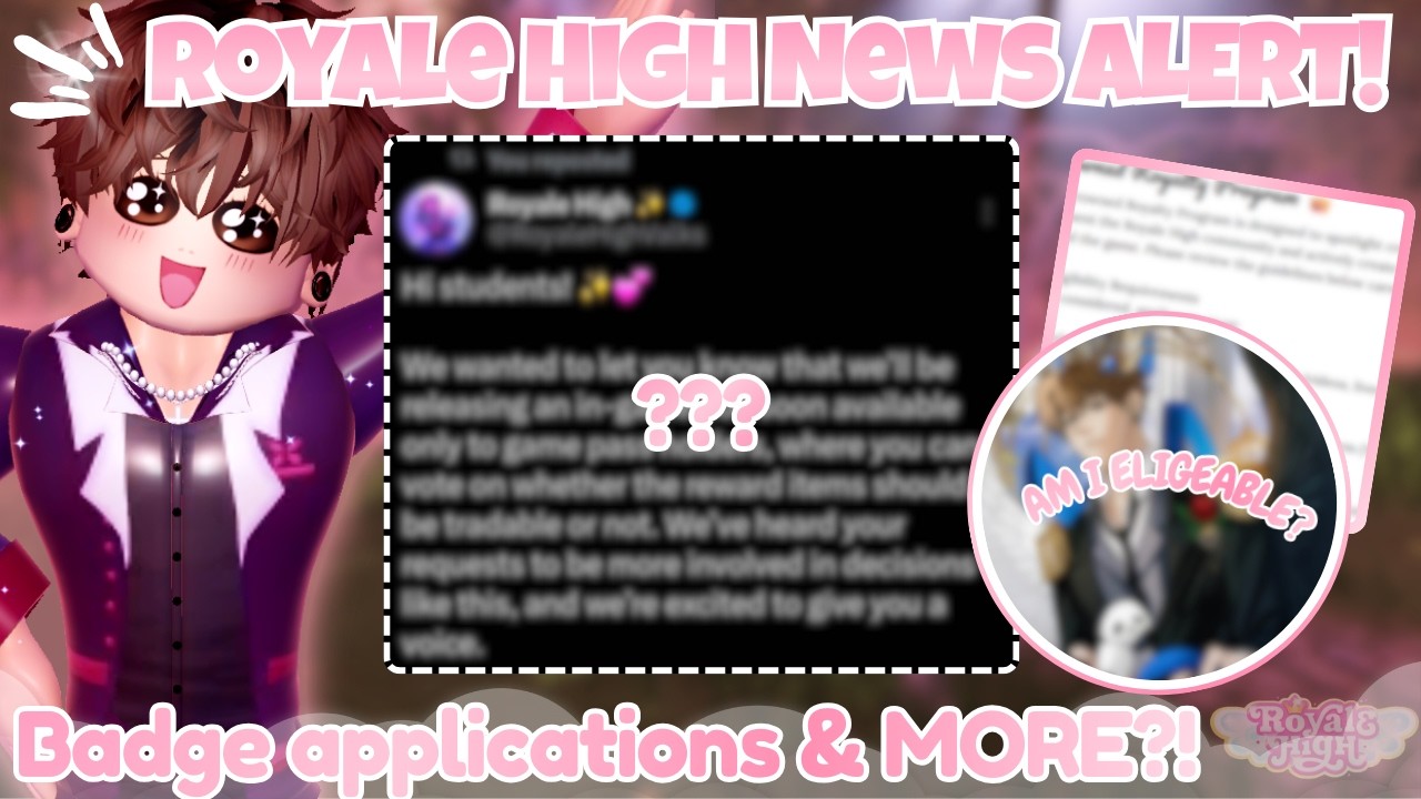 💗*ВНИМАНИЕ* 🐼Новости Королевской Хай! Приём заявок на получение значка открыт, и многое другое! /...