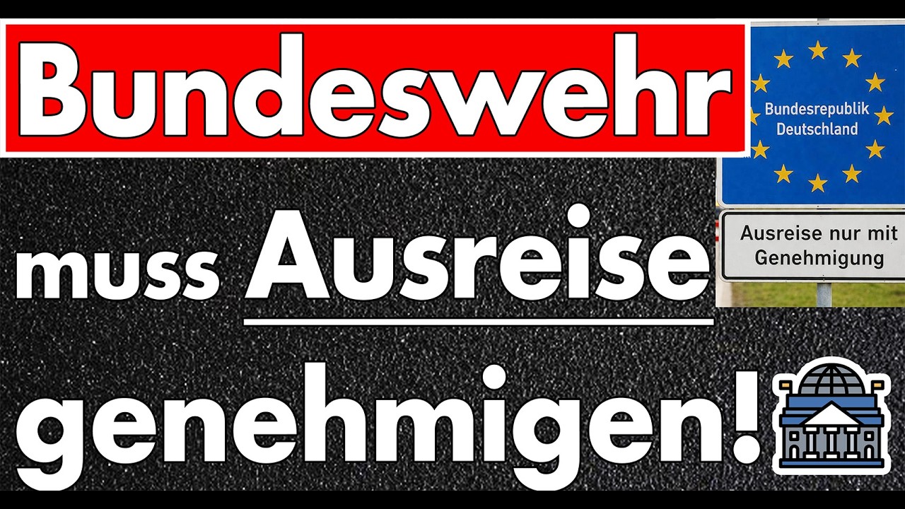 Jeder darf rein, Deutsche aber nur mit Genehmigung der Bundeswehr raus? Vorbereitung auf Krieg!