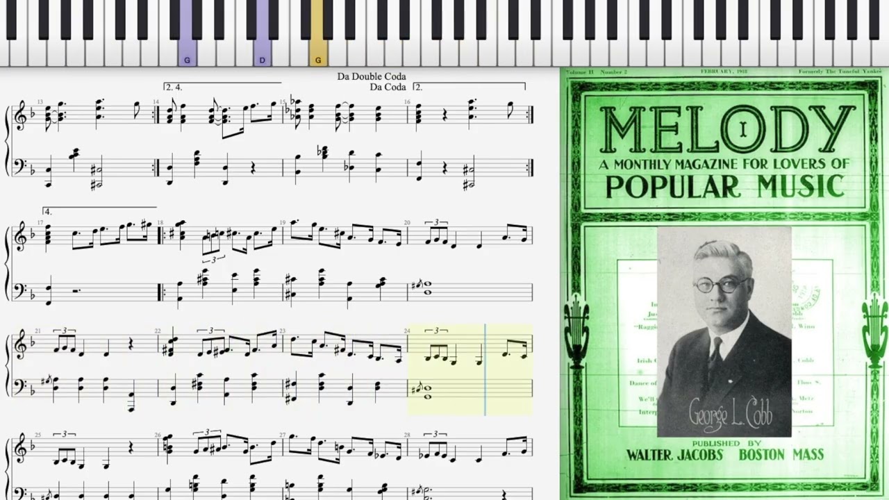Irish Confetti by George L. Cobb (1918, Fox Trot piano)