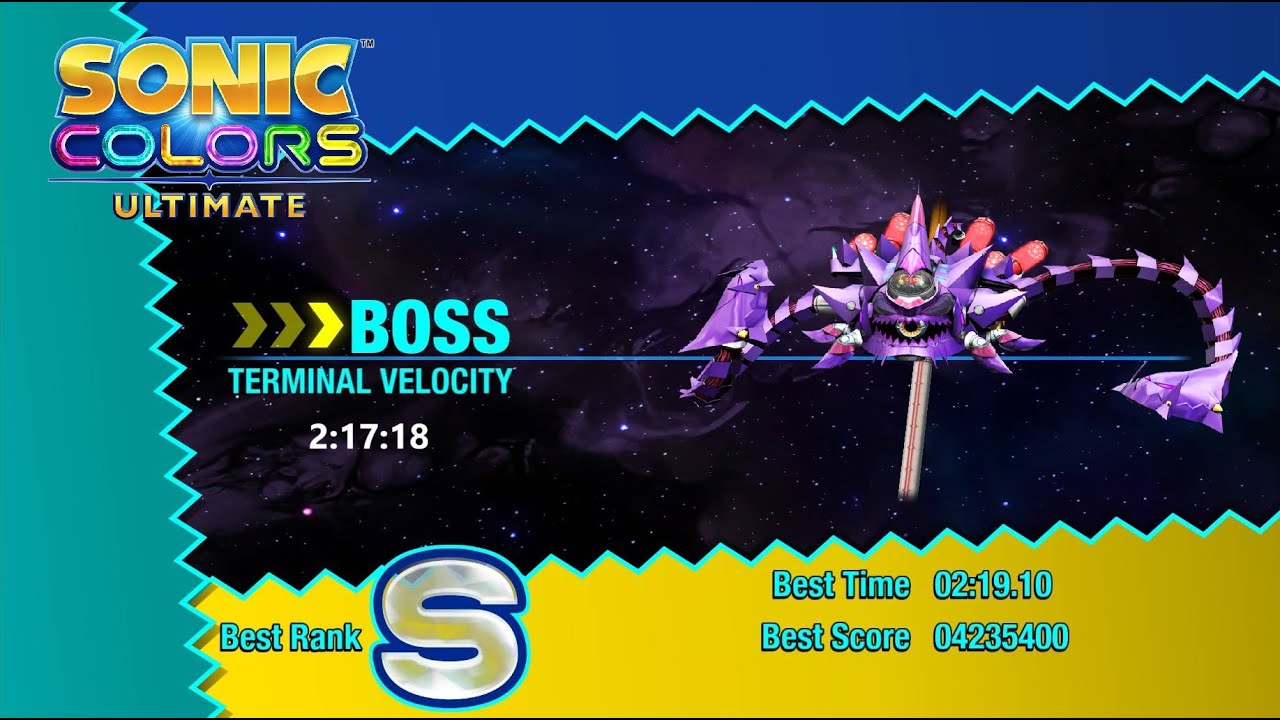 Nega-Wisp Armor Speedrun 2:17:18 (Sonic Colors: Ultimate)