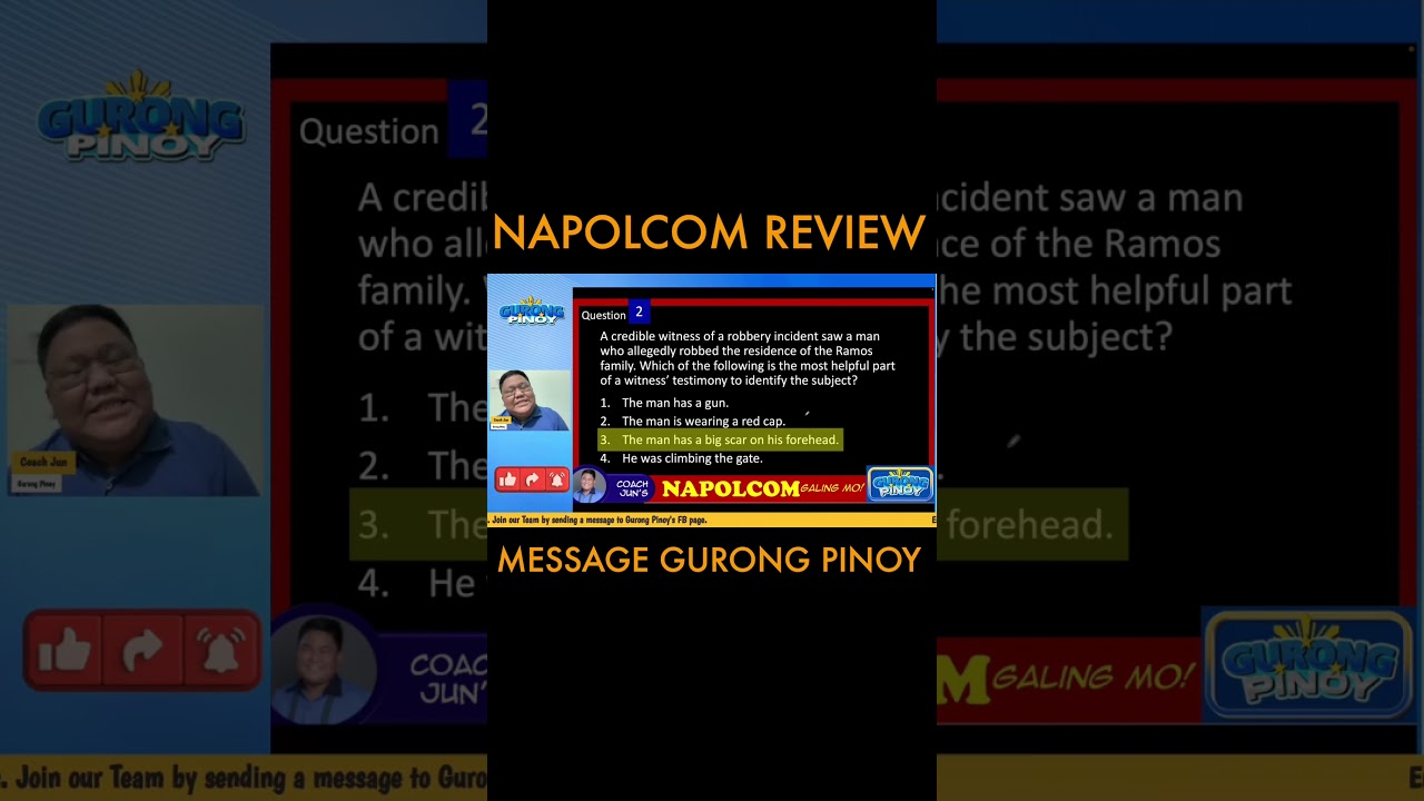 NAPOLCOM Reviewer ONLINE #napolcom #napolcomreview