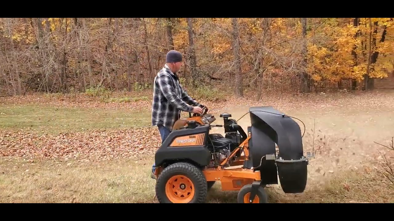 Scag Windstorm, latest edition to our leaf removal equipment. This is an absolute beast!