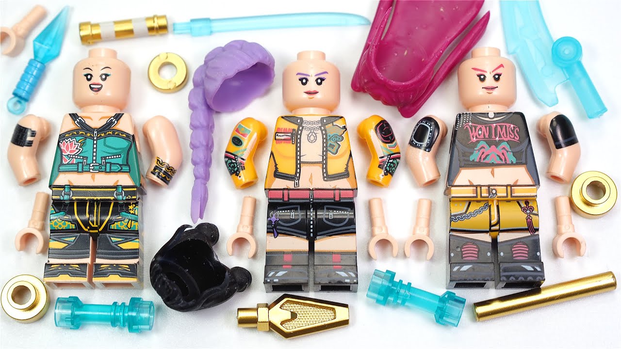 LEGO K-pop Охотники на демонов | Руми | Зои | Мира | Охотницы | Неофициальная минифигурка LEGO TP...