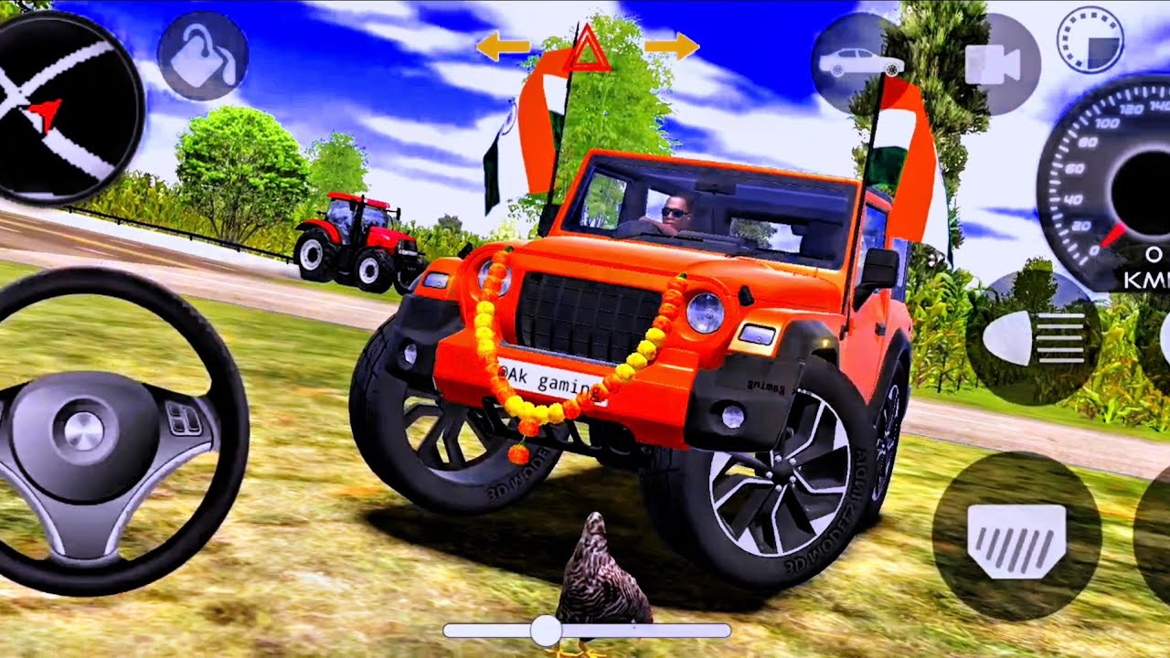 Modified Mahindra Thar😈Games:Indian Green Thar (Gadi Wala Games)Car Game Android Game #2025#Prt.22