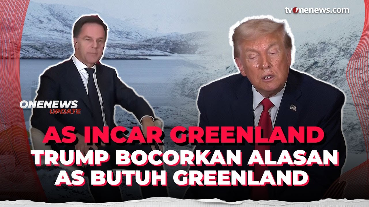 Trump Tegaskan Ambisi Kuasai Greenland Demi Keamanan, Bukan Mineral Langka | OneNews Update