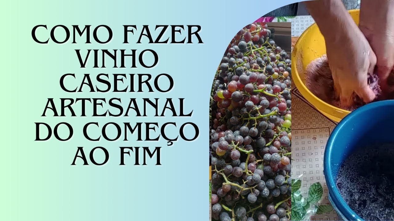 COMO FAZER VINHO CASEIRO #ARTESANAL DO COMEÇO AO FIM