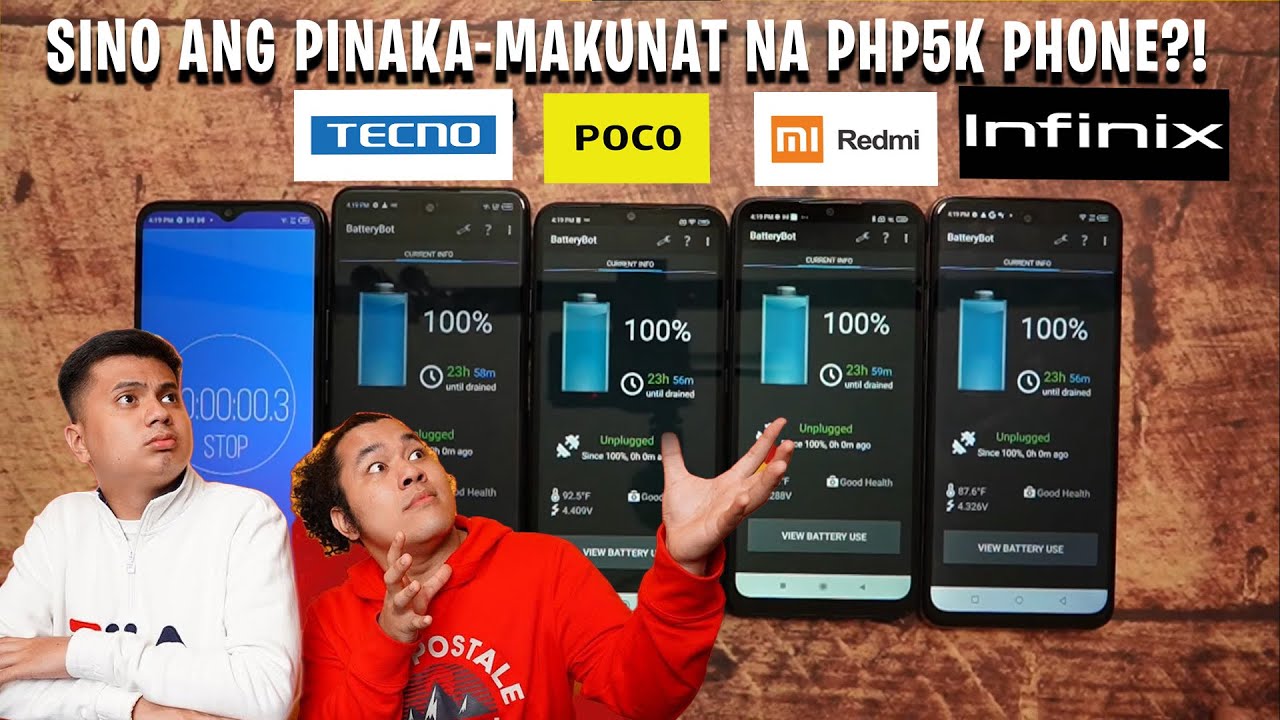 Tecno Pova 3 vs Poco C40 vs Redmi 10a vs Infinix Hot 12 Play Battery Test!