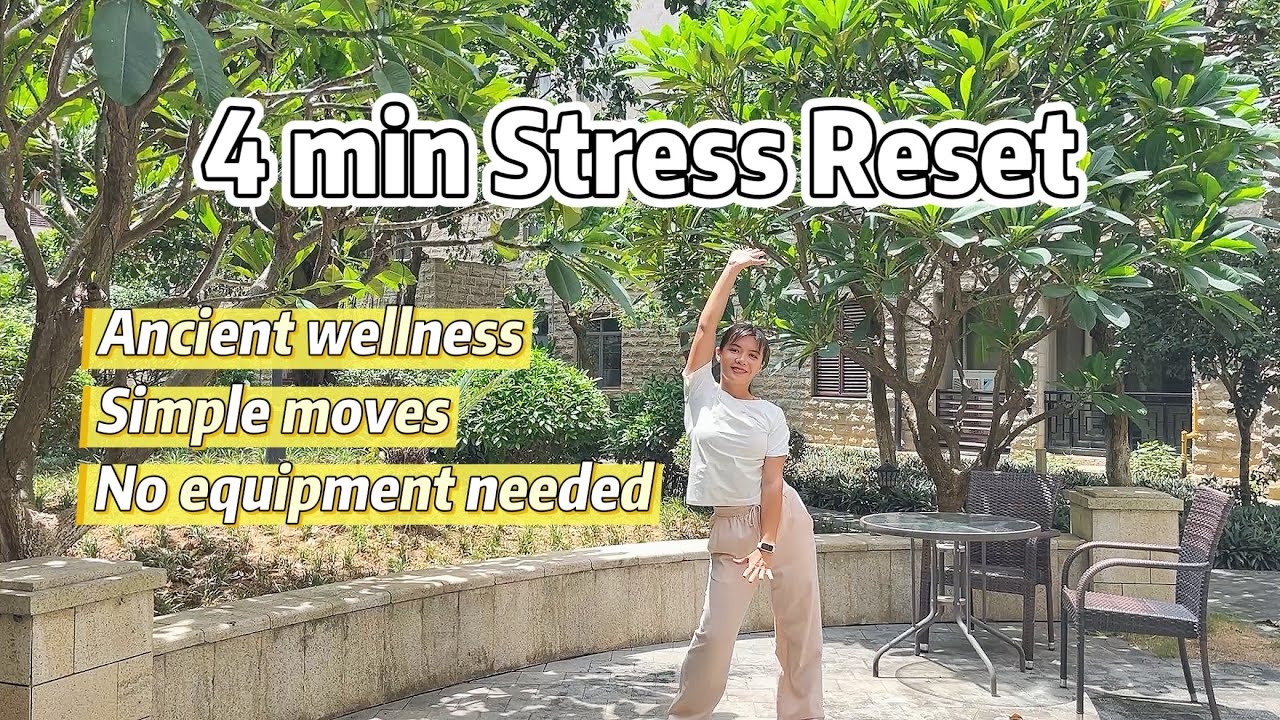 Happy Workout | 4-Min Ancient Flow to Reset Stress & Boost Mood 🌿