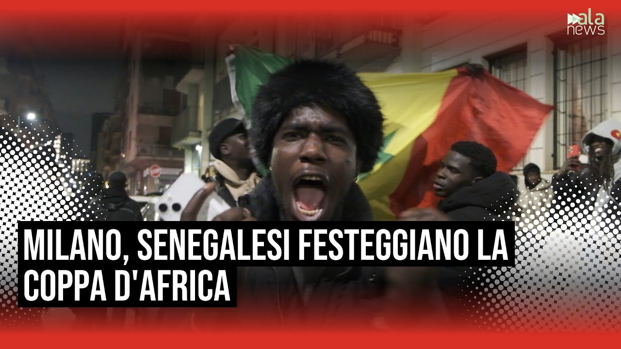 Milano, esplode la festa dei tifosi senegalesi al termine della finale di Coppa d'Africa