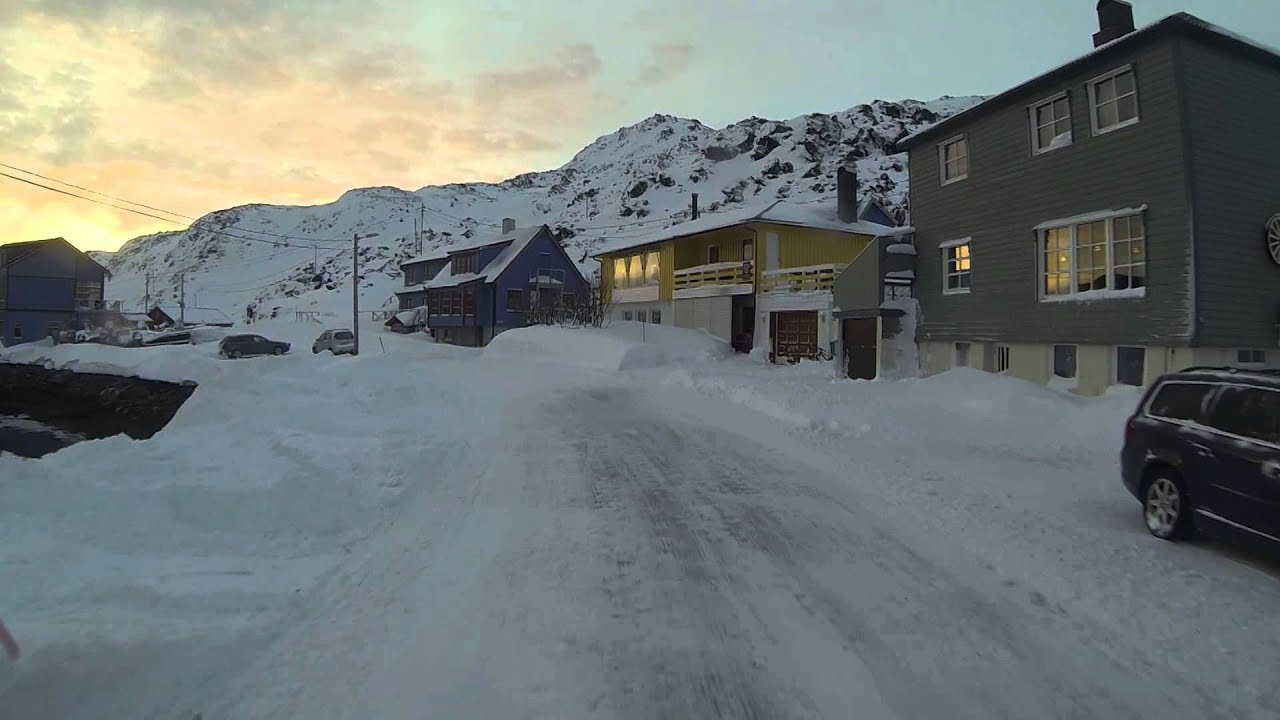 Driving through Kamøyvær, 20.02.2015 [HD]
