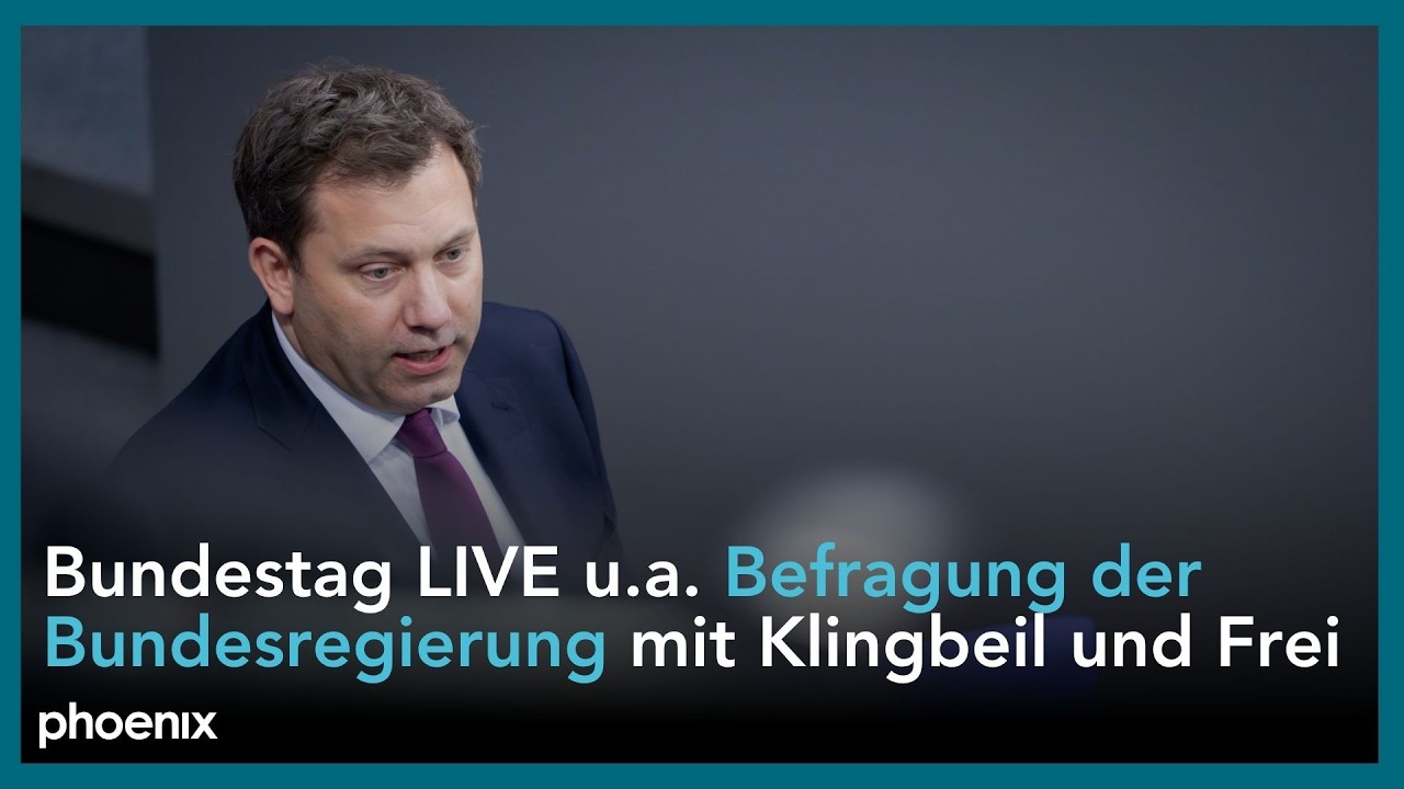 Bundestag LIVE: u.a. Befragung der Bundesregierung mit Klingbeil und Frei | 03.12.25