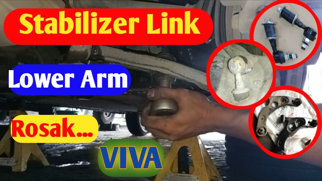 Cara buka Dan Memasang Semula Stablelizer Link Dan Lower Arm Produa Viva
