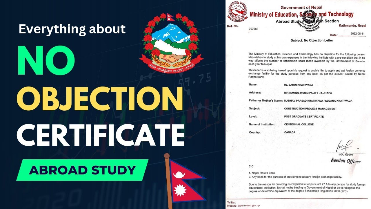 Everything about No Objection Certificate (NOC) for Abroad Study in Nepal