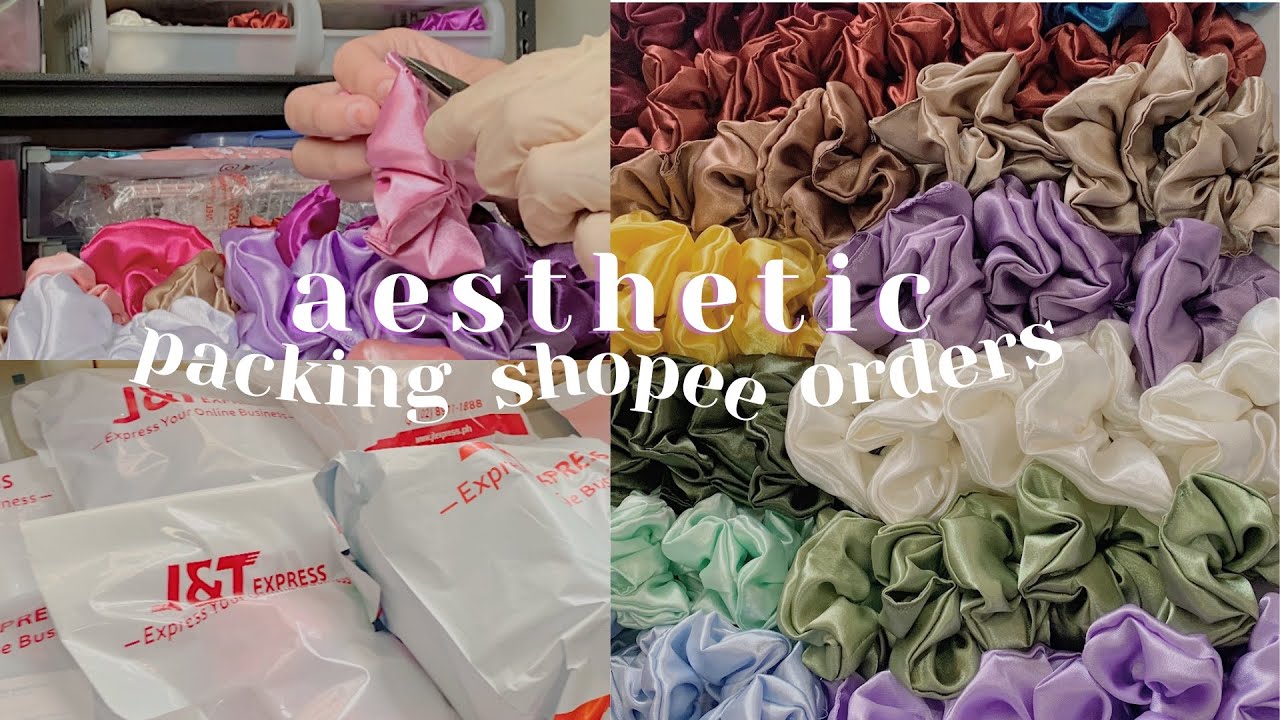 packing shopee orders (asmr & aesthetic)