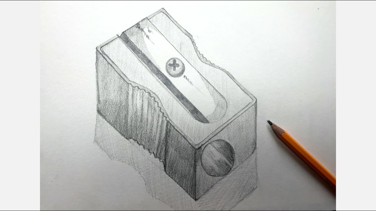 Sketch Challenge Week 34 | How To Draw Pencil Sharpener | Object Drawing