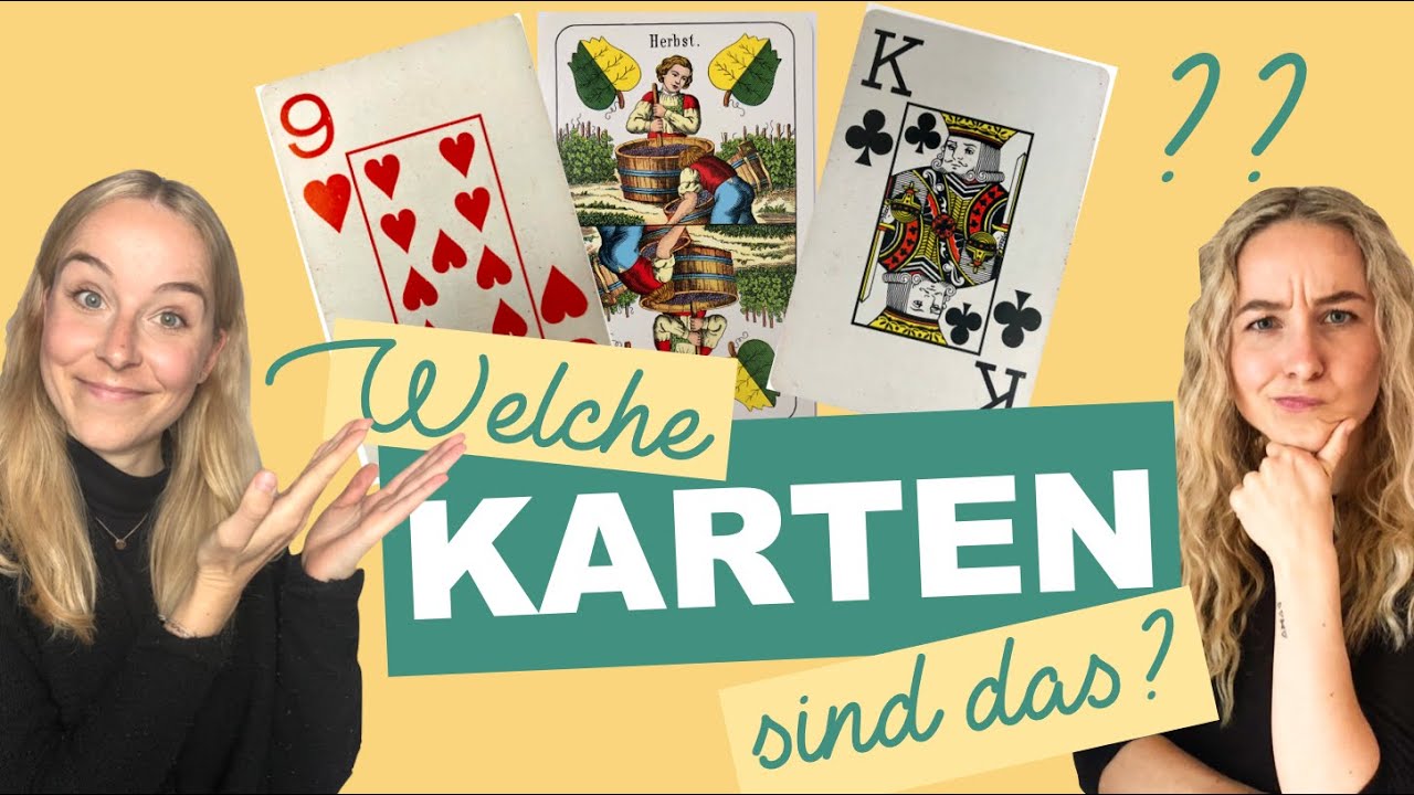 Karten spielen auf Deutsch: Das französische und deutsche Blatt erklärt (Deutsch Wortschatz)