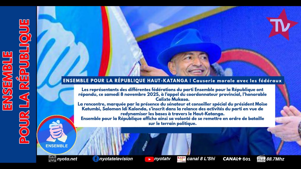 ENSEMBLE POUR LA RÉPUBLIQUE HAUT-KATANGA: Causerie morale avec les fédéraux