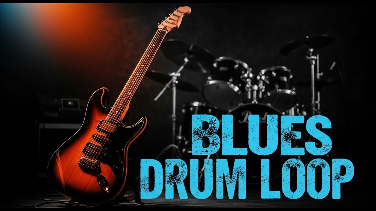 10 min long Blues Drum Loop at Medium Speed moving beyond simple backing loops
