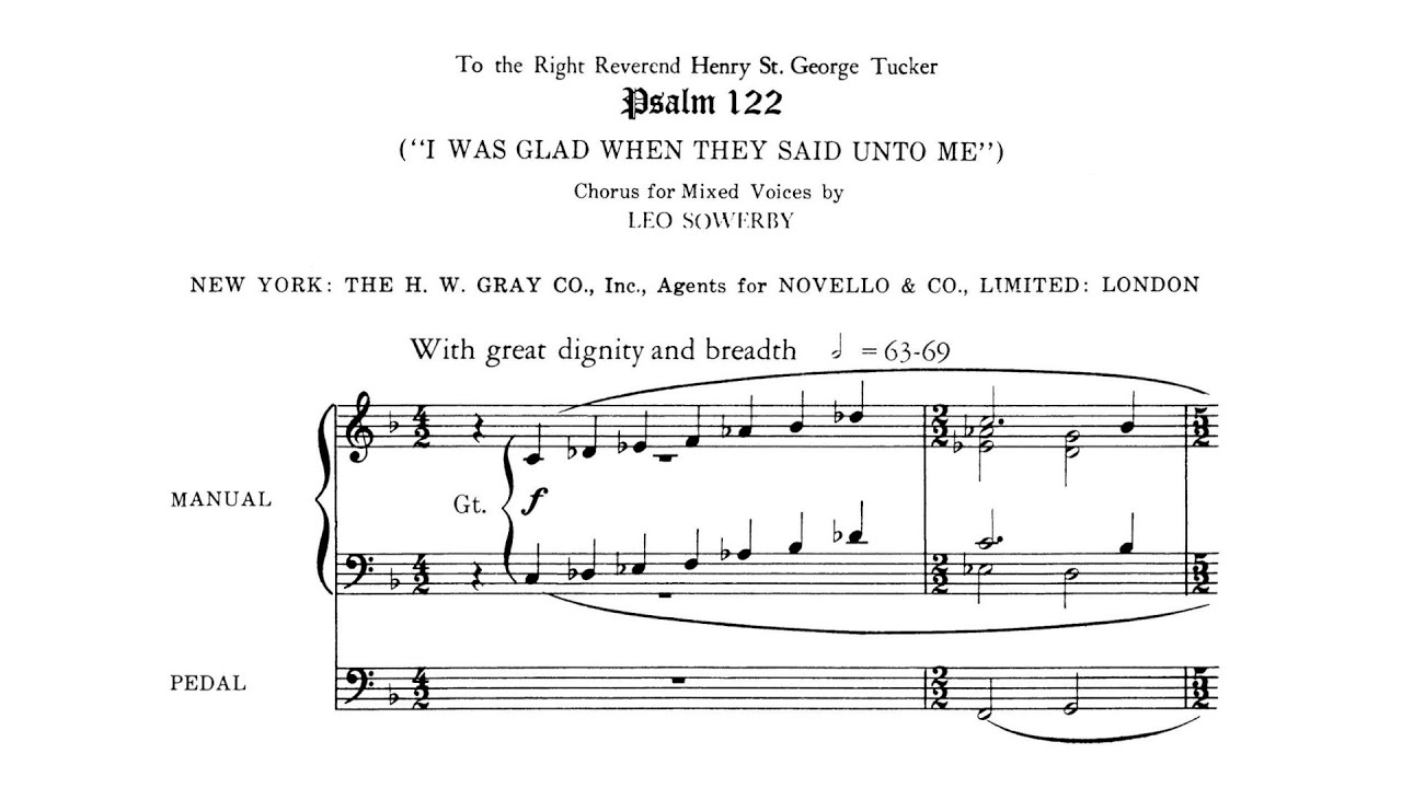 Leo Sowerby – Psalm 122 ( 