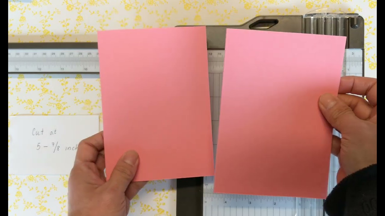 How To Cut A4 and 12x12 Card Stock For Card Bases