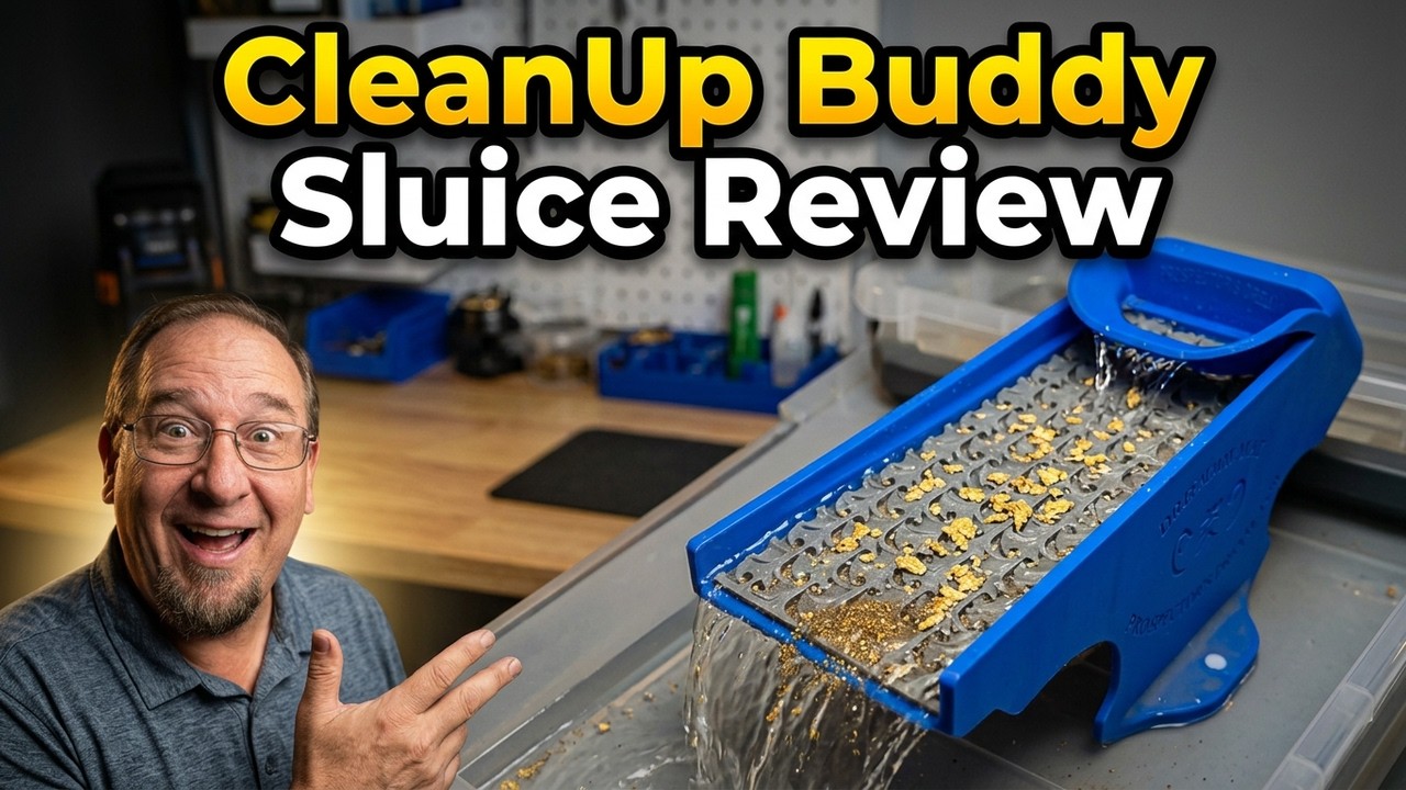 Clean Up Buddy Cleanup Sluice Review. EVERY Home Prospector Needs THIS cleanup sluice.