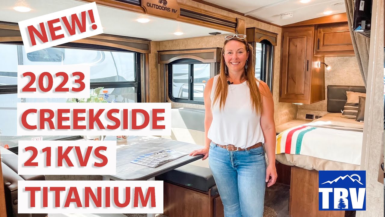 Newly Redesigned 2023 Creekside 21KVS Titanium Series Four Season Travel Trailer by Outdoors RV