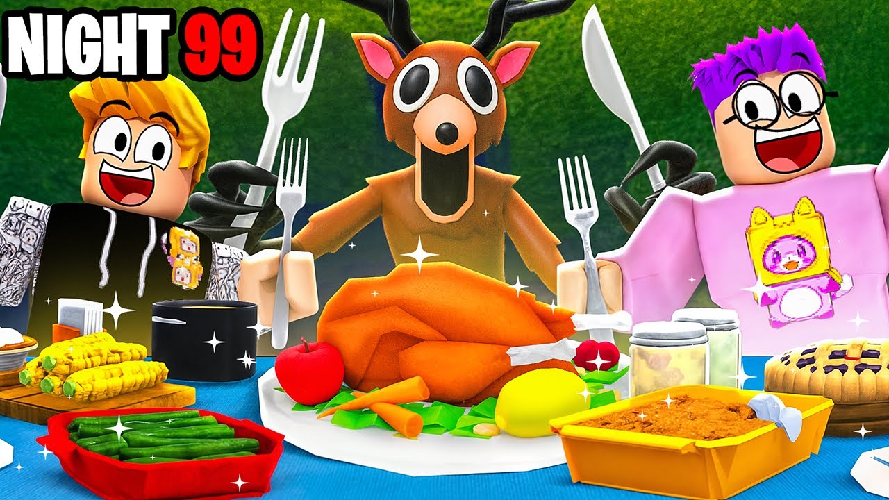 COOKING EVERY DISH in 99 Nights in the Forest THANKSGIVING CHALLENGE!? (ALL GUESTS!)
