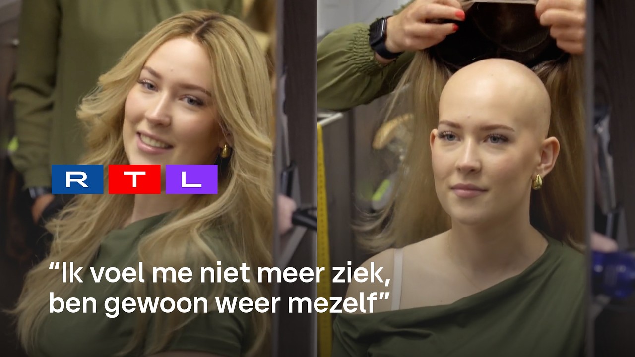 Maureen (19) verliest haar door chemo en past voor het eerst een haarwerk | Erasmus MC 24/7