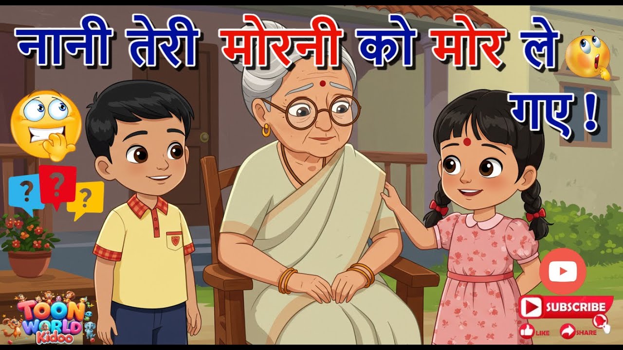 🎶Nani Teri Morni🐦 | नानी तेरी मोरनी🐦 | Nani Teri Morni Ko Mor Le Gaye | Hindi Rhymes🎶 | TwKidoo