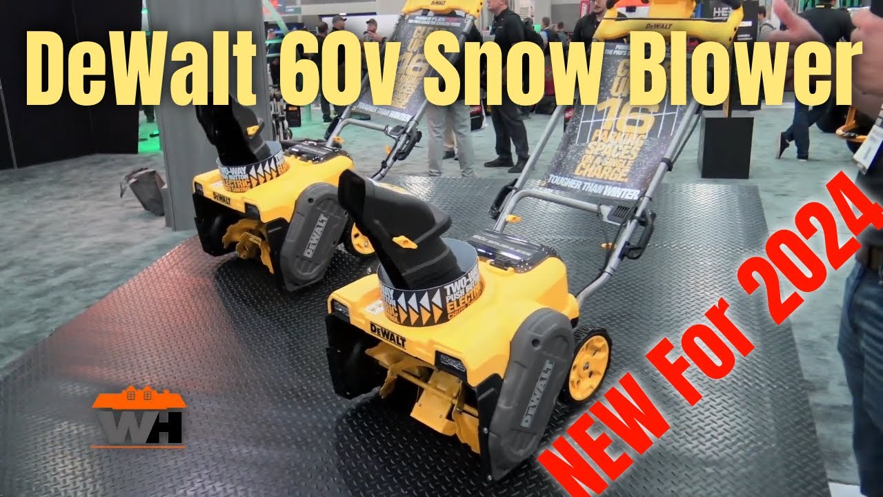 NEW FOR 2024: DeWalt 60V Max Single Stage Snow Blower #Dewalttough