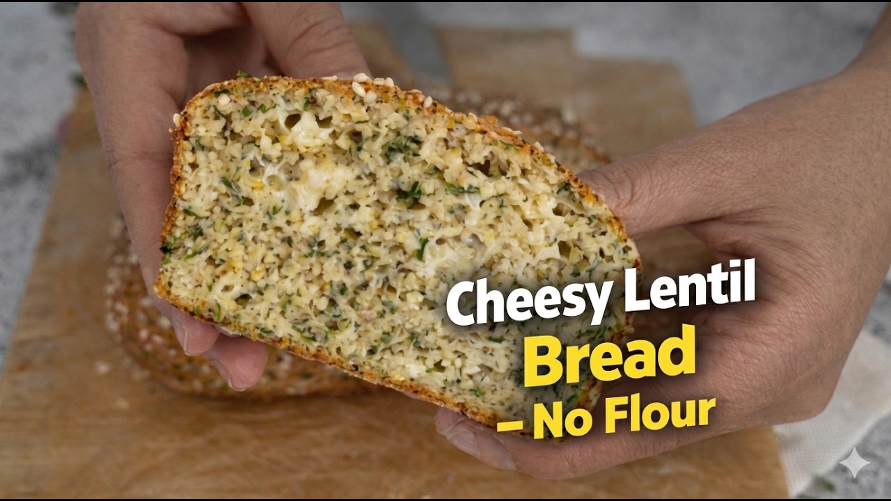 Lentil bread in 5 minutes — for those who watch their diet and blood sugar levels.