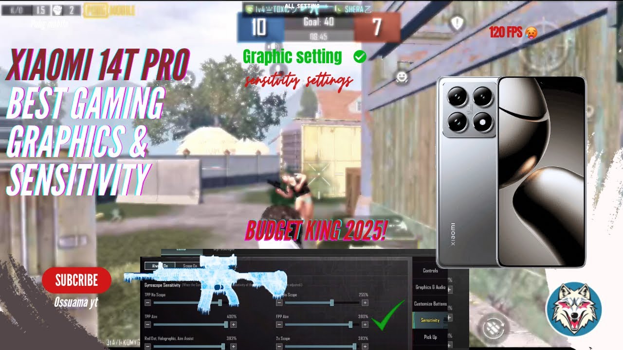🔥 Xiaomi 14T Pro BGMI/Pubg Graphics Test & Sensitivity | Best Budget Gaming Phone 2025? | 120fps 🥵