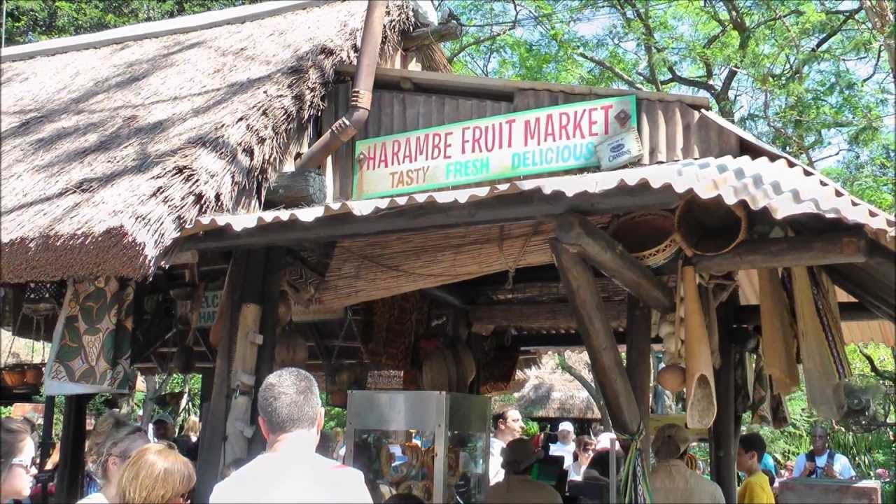 Harambe Fruit Market in Disney's Animal Kingdom (HD 1080p)