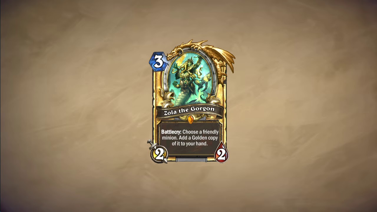 Hearthstone Sounds - WOW GOLDEN LEGENDARY [Zola the Gorgon]