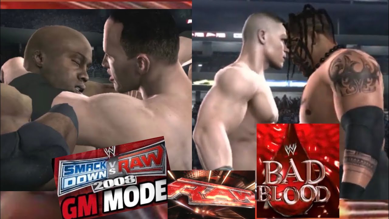 “FIRST BLOOD🩸” JOHN CENA VS UMAGA FIRST BLOOD AND THE ROCK FACES BOBBY LASHLEY SVR 2008 GM MODE!