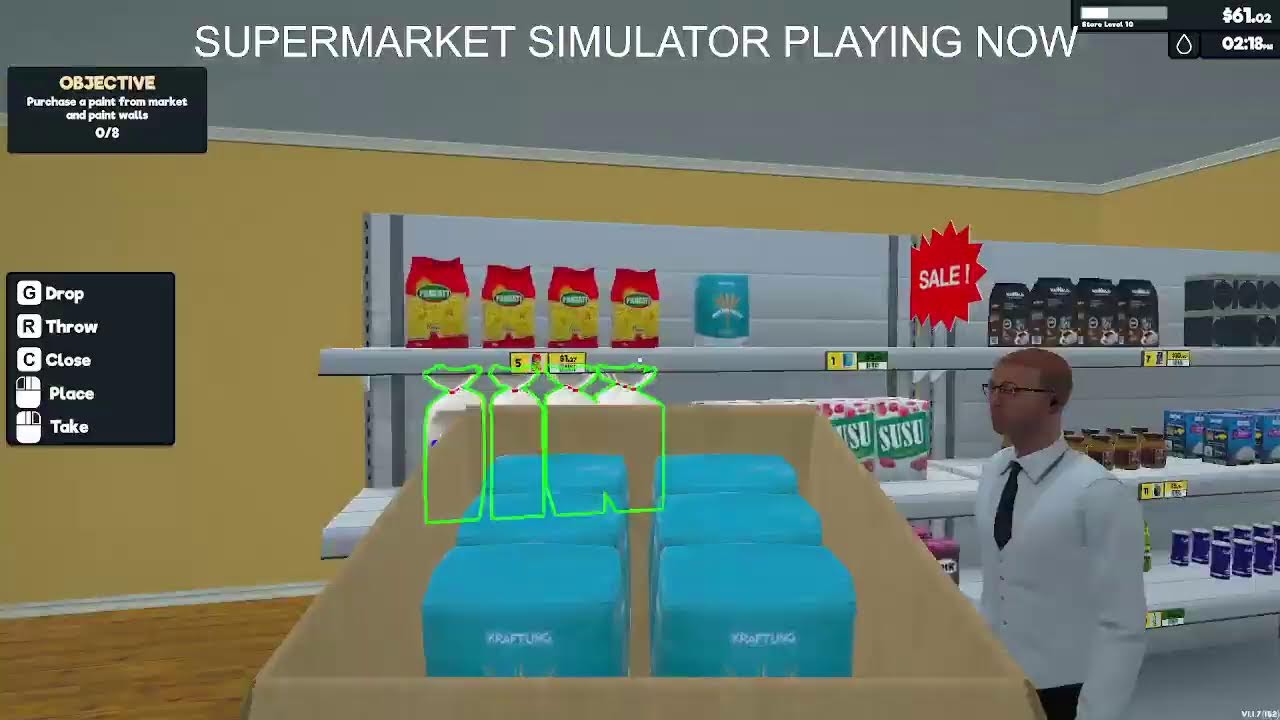 Playing Supermarket Simulator