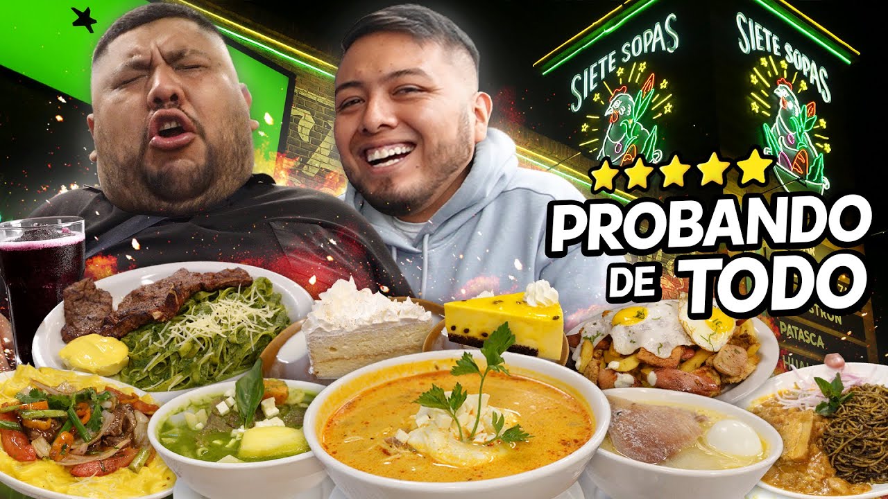 PROBANDO TODA LA CARTA de 7 SOPAS con @mrglotonn