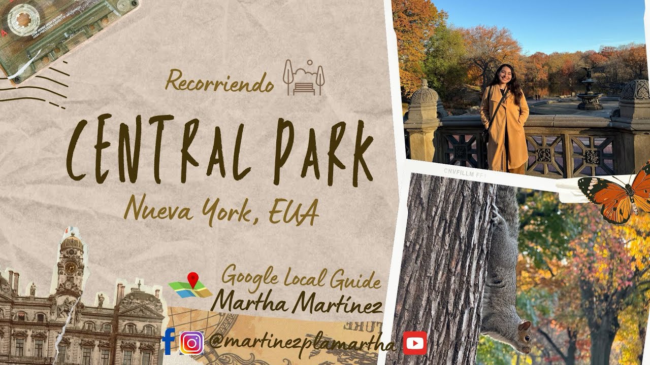 Mi primera vez en Central Park 😱🌳🍂 ¿Es tan bonito como en las peliculas? 🎬| Martha Martínez 💫