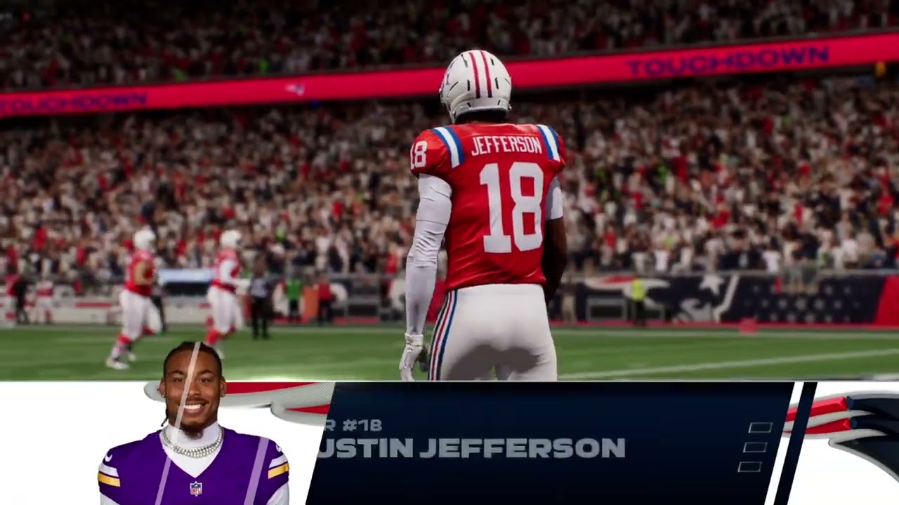 Madden 26-Season 6 New England Patriots ThemeTeam Genki Force 96 overall Justin Jefferson Gameplayp4