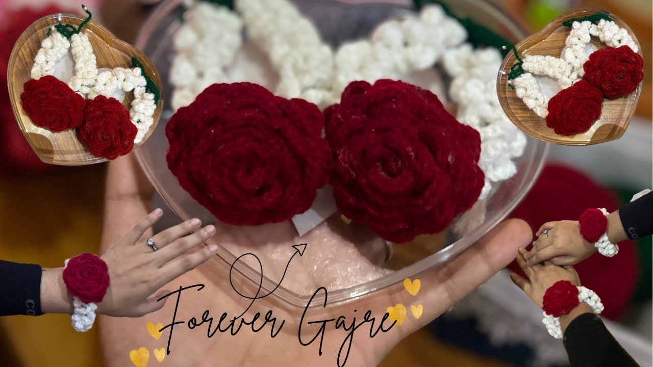 Crochet Forever Gajras🧶|| How to make crochet Gajrey|| Detailed ￼ explanation 