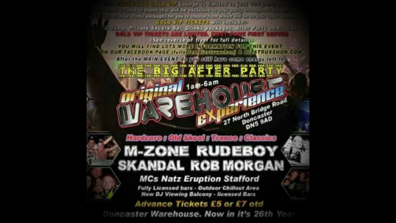 DJ Morgan Dizstruxshon Afterparty Doncaster Warehouse 11-7-15