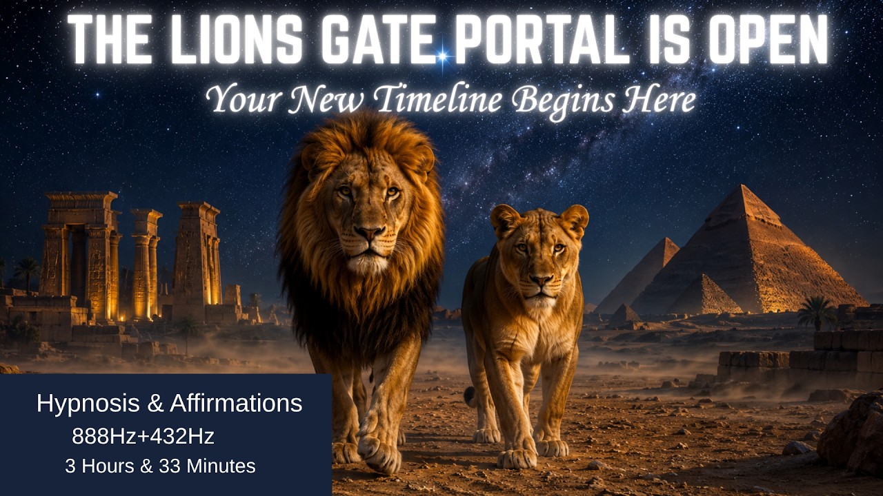LIONS GATE PORTAL IS OPEN  | 88 Affirmations, 3 Hours 33 Minutes | Sleep, Manifest, Align