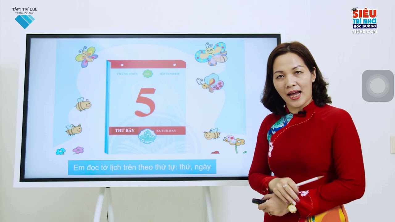Học thử SIÊU TRÍ NHỚ HỌC ĐƯỜNG - Lớp 1 - Môn Toán| Bài: Tờ lịch của em