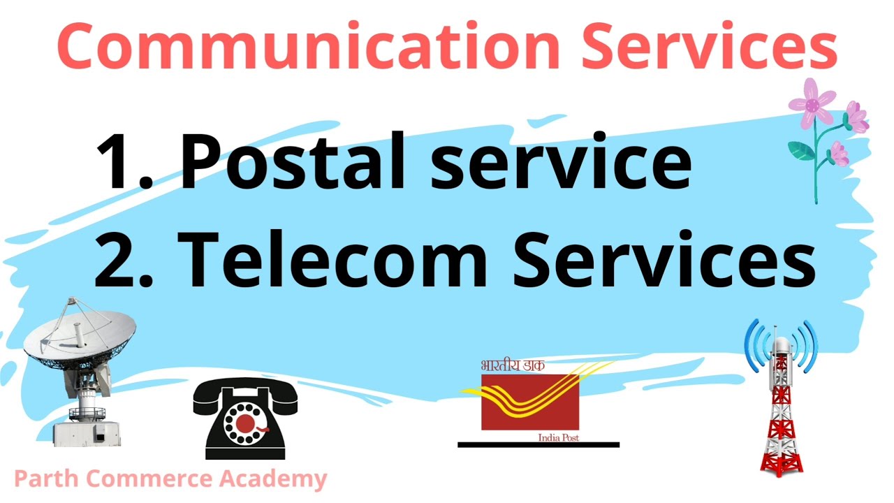 Communication services Postal Services & Telecom Services  Ch.4 class 11th Business Studies CBSE