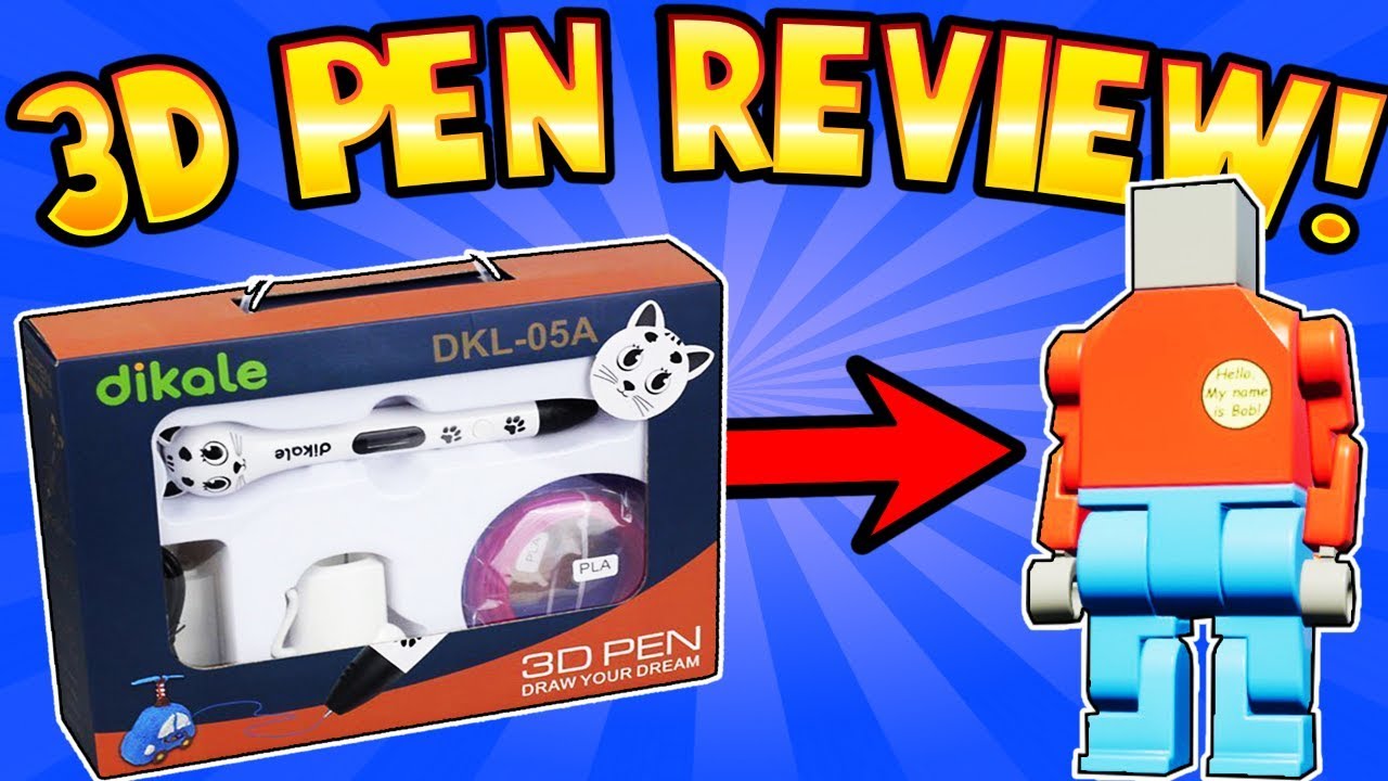 AWESOME 3D PEN REVIEW - Dikale 05A 3D Doodler Drawing Pen - LEGO BOB FROM OUR BRICK RIGS GAMEPLAY
