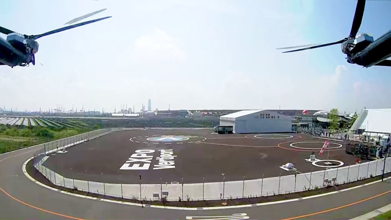 SkyDrive: Pilot View by a front camera of the Aircraft at Expo 2025 in Osaka | Aug 16