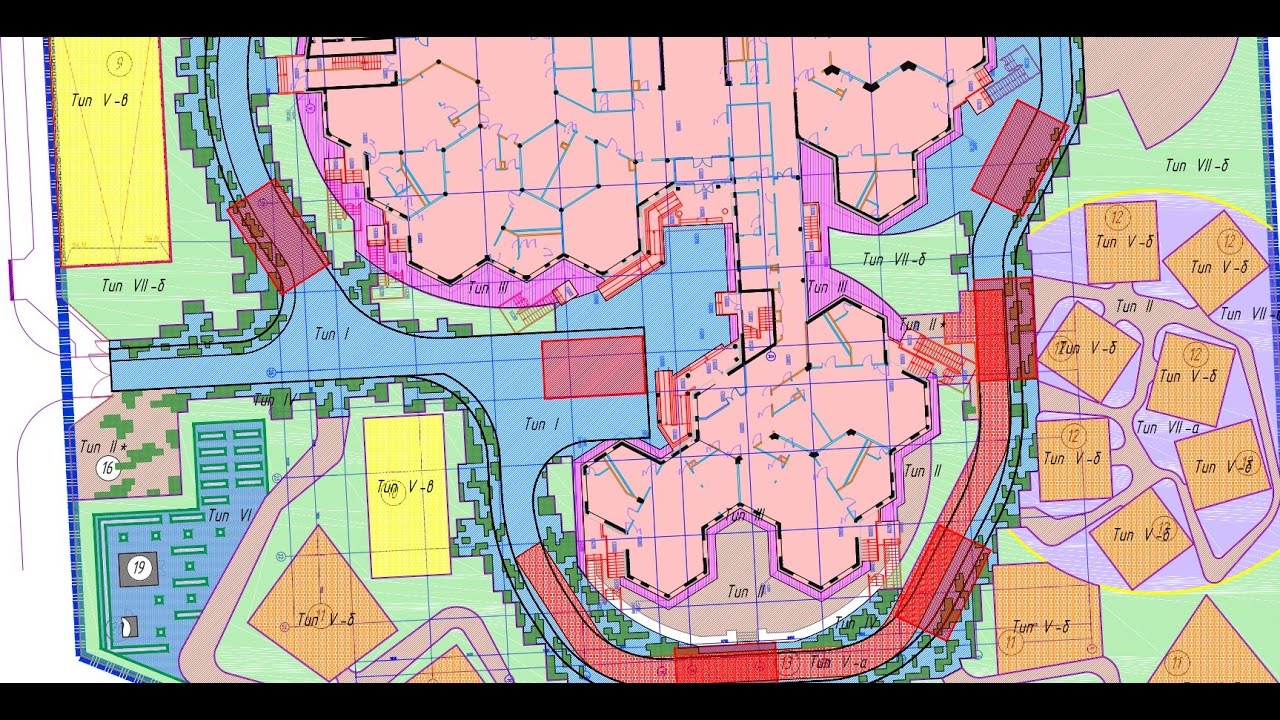 Генплан в AutoCAD Civil 3d: Поверхности и объемы по типам покрытий