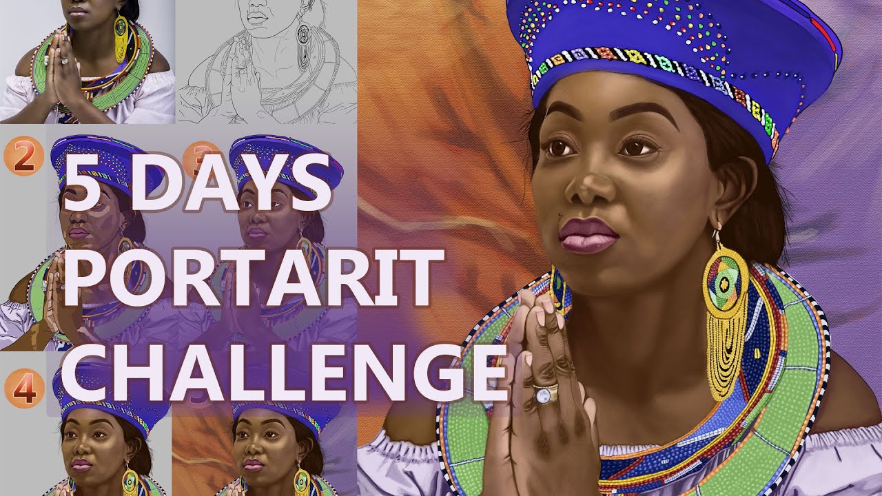 Paint this portrait in just 5 day on OneWeekPortrait by Paintable.
