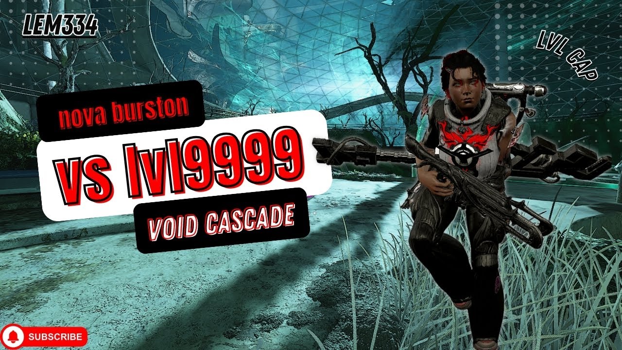 WARFRAME nova prime burston incarnon vs lvl9999 (lvl cap void cascade SP)