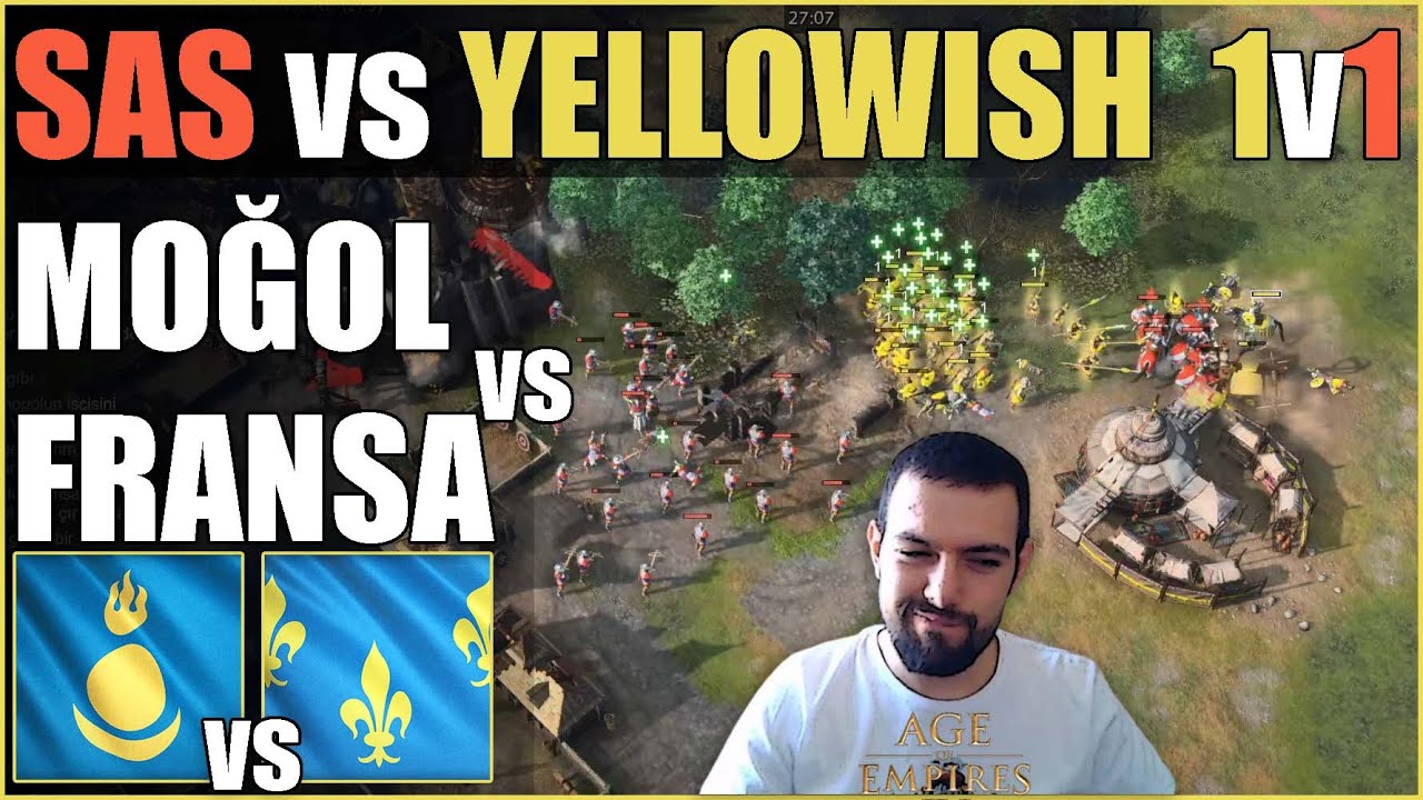 Yellowish vs SAS - Benzersiz Mücadele - MOĞOL vs FRANSA 1v1 - | AoE4 1v1